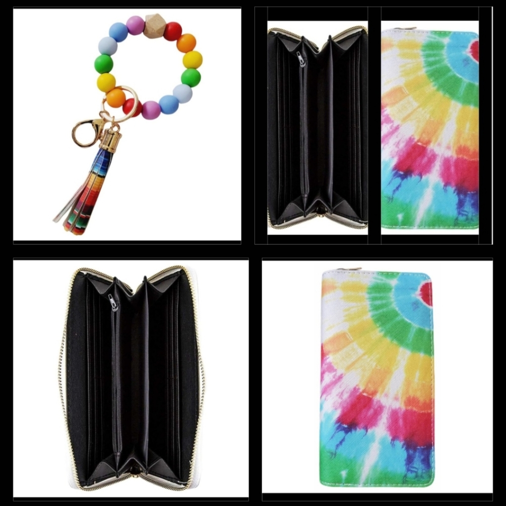 Tie Dye Wallet + Wristlet